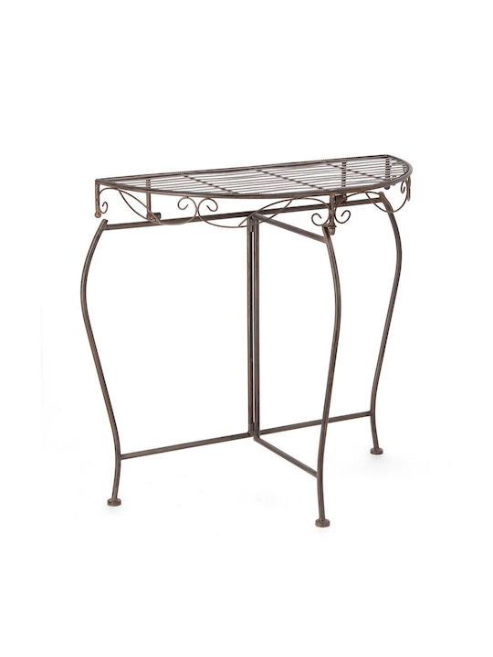 Melanie Metal Console Table Brown L75xW36xH75cm