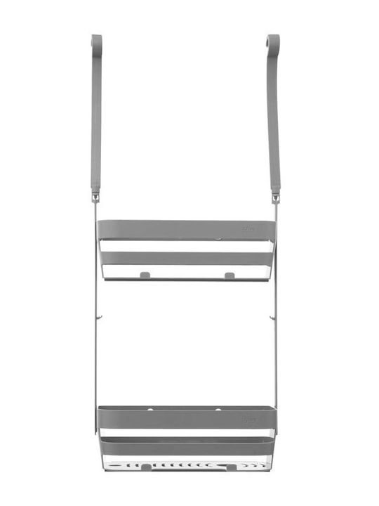 5Five Επιτοίχια Ραφιέρα Μπάνιου Πλαστική με 2 Ράφια 33x15.1x73cm