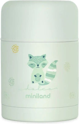 Miniland Βρεφικό Θερμός Φαγητού Dolce Ανοξείδωτο Mint 600ml