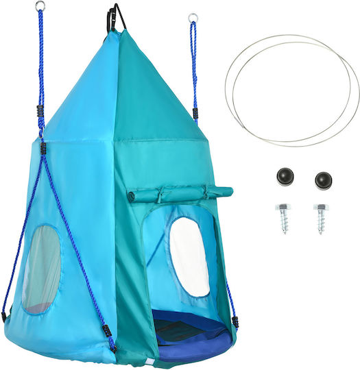 Outsunny Plastic Hanging Swing Disk for 3+ years Blue
