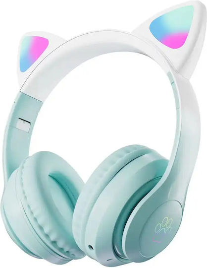 Cat STN28 Pro Wireless / Wired On Ear Headphones with 15 hours of Operation Pistachio