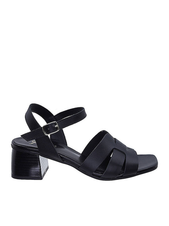 Parex Leder Sandalen Schwarz