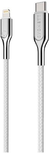 Cygnett Geflochten USB-A zu Lightning Kabel Weiß 1m (CY2800PCCCL)
