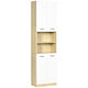 Kleankin Bathroom Cabinet L53xW33.5xH195.7cm White