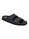 Scholl Men's Leather Sandals Black