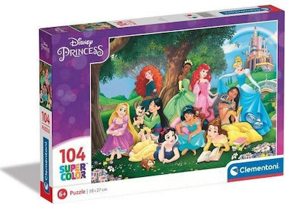 Kinderpuzzle Supercolor - Disney Princesses für 6++ Jahre 104pcs Clementoni