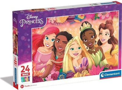 Παιδικό Puzzle Supercolor - Disney Πριγκίπισσες 24pcs για 3+ Ετών Clementoni