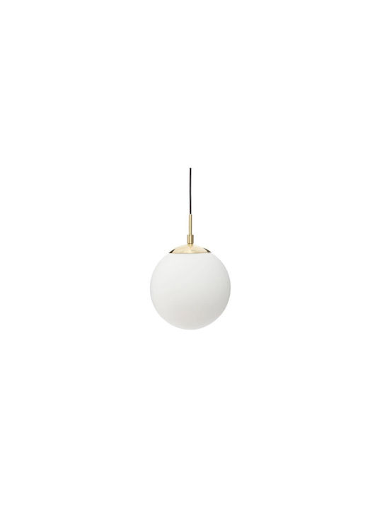 Aria Trade Pendant Light Single-Light Ball for Socket E27 White