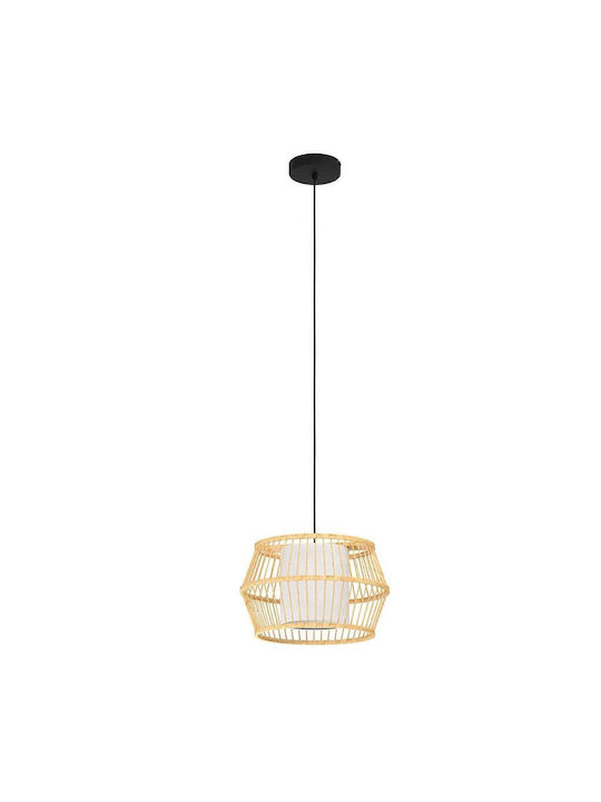 Eglo Monterroso Pendant Light Single-Light Grid for Socket E27 White