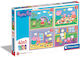 Puzzle pentru Copii Supercolor - Peppa Pig pentru 3++ Ani 72buc Clementoni