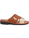 Boxer Leather Women's Sandals Tabac Brown