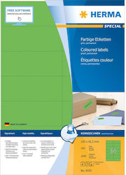 Herma Self-Adhesive Rectangular A4 Labels 105x42.3mm