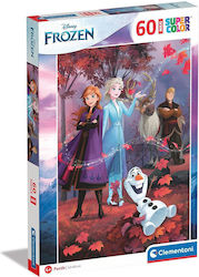 Puzzle pentru Copii Supercolor -Frozen pentru 4++ Ani 60buc Clementoni