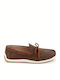 Δερμάτινα Ανδρικά Boat Shoes σε Καφέ Χρώμα