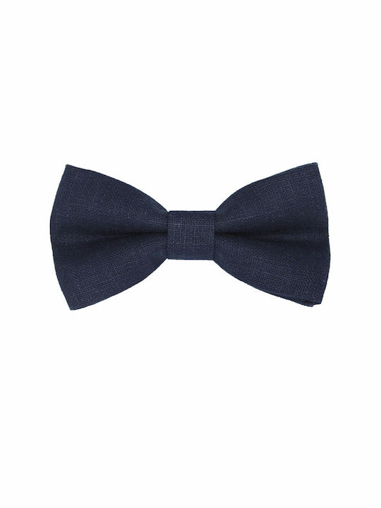 JFashion Kids Fabric Bow Tie Χειροποίητο Λινό Navy Blue