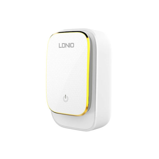 Ldnio Φορτιστής με 4 Θύρες USB-A και Καλώδιο USB-C Λευκός (A4405)