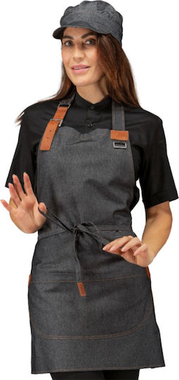 Isacco Ποδιά Barista / Barkeeper Ganzkörper Schwarz