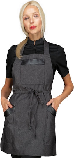 Isacco Șorț Barista / Barman Corp întreg Negru
