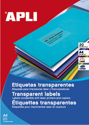 Apli Αυτοκόλλητες Ετικέτες Α4 Ορθογώνιες 210x297mm