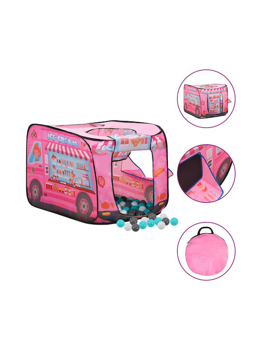 vidaXL Kids Vehicle Play Tent Pink