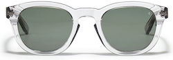 Bob Sdrunk Bk/s Ochelari de soare Transparent cu Cadru & Verde Lentilă