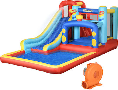 Outsunny Bouncy Castle Παιδική Πισίνα Φουσκωτή 435x245x200εκ.