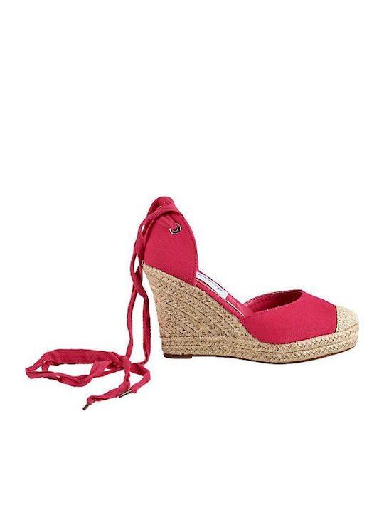 Platforme Dama Tip Espadrile Fuchsia