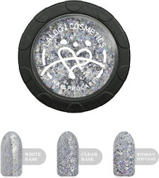 Laloo Cosmetics No.1 Glitter for Nails in Silver Color 1pcs