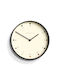 Newgate Silent Wall Clock Wooden Black Ø40cm
