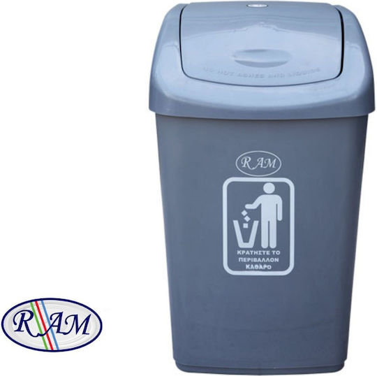 Ram Plastic Coș de gunoi Deșeuri 40lt Gri