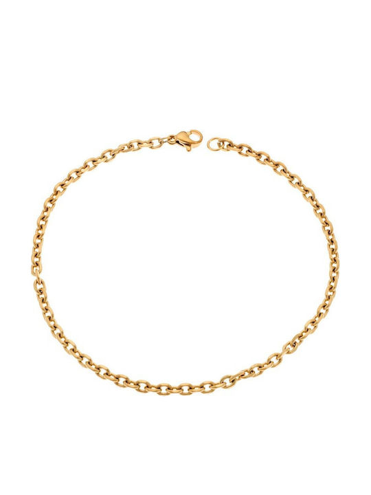 Senza Chain Hand made of Steel Gold-plated