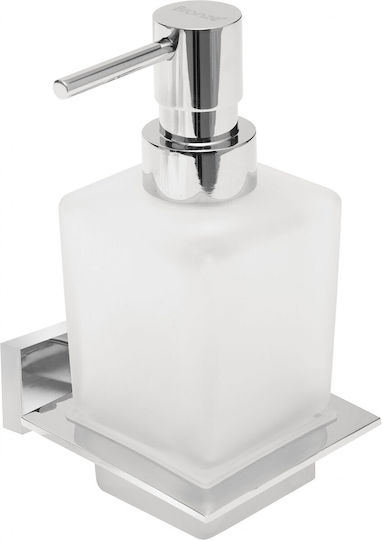 Bronze Art Lugano-Quadrato Spender Glas Chrome