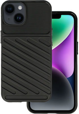 Powertech Thunder Silicone Back Cover Black (iPhone 14 Plus)