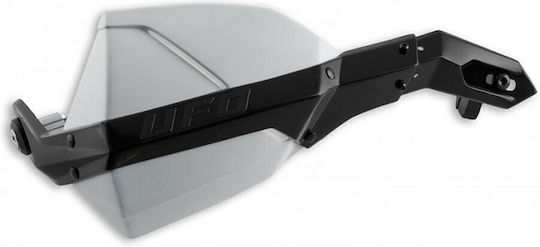 UFO Motorcycle Protective Hand Guards in White Colour