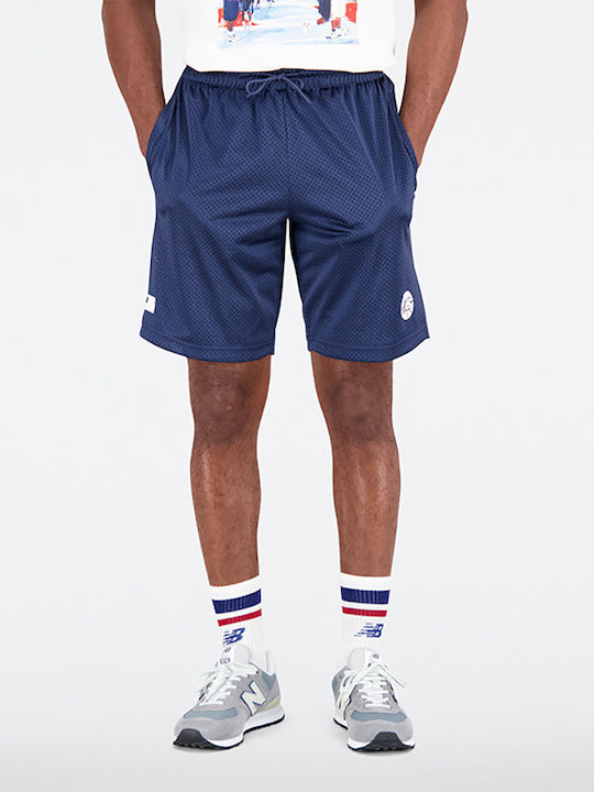 Hoops Fundamentals Αθλητική Ανδρική Βερμούδα Navy Μπλε