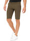 Ανδρική Βερμούδα Chino Slim Fit Χακί
