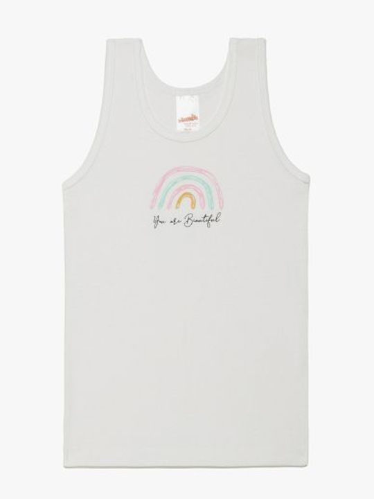 Minerva Butterfly Kids' Undershirt Tank Top White