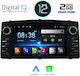 Digital IQ Car-Audiosystem für Toyota Korolla (Bluetooth/USB/AUX/WiFi/GPS/Apple-Carplay) mit Touchscreen 7"