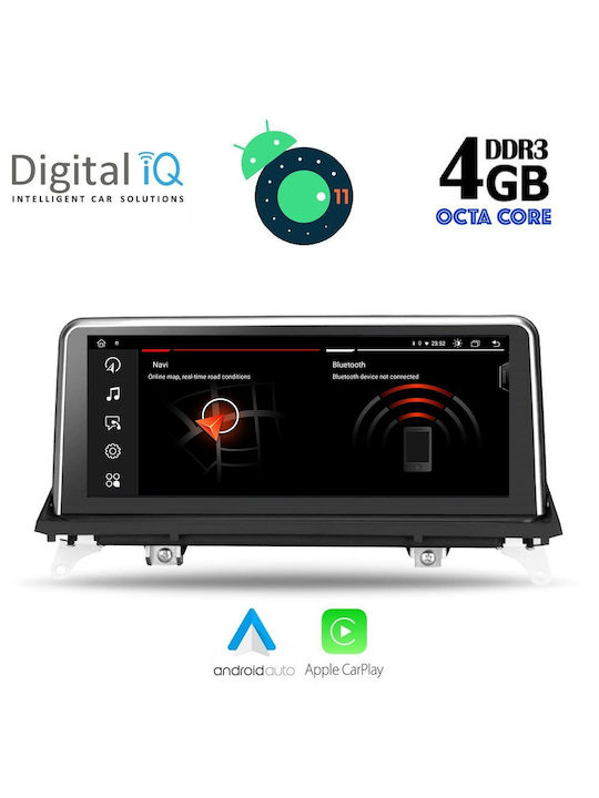 Digital IQ Car Audio System for BMW X5 (E70) / X6 (E71) / X5 / E70 / X6 2009-2013 (Bluetooth/USB/AUX/WiFi/GPS/Apple-Carplay/Android-Auto/CD) with Touch Screen 10.25"