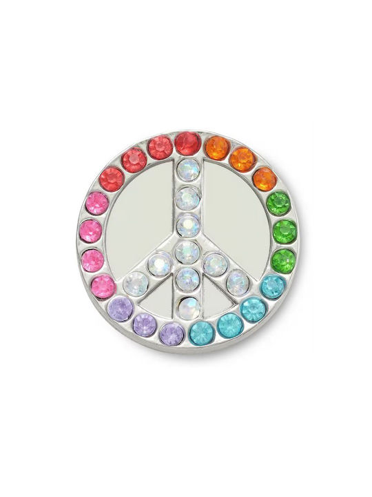 CROCS ΔΙΑΚΟΣΜΗΤΙΚΟ CHARM UNIQUE GLITTER ELEVATED PEACE SIGN (#10011227-UNC)