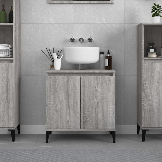 vidaXL Waschtisch ohne Waschbecken L58xB33xH60cm Sonoma