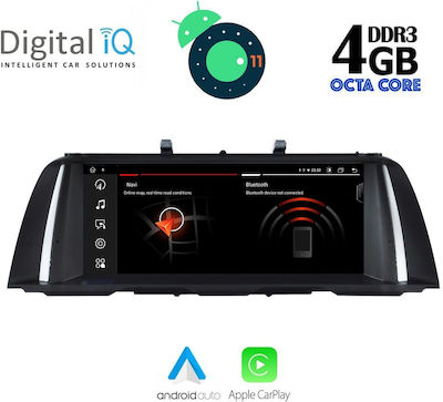 Digital IQ Car-Audiosystem für BMW Serie 5 S.5 (F10-F11) 2011-2013 (Bluetooth/USB/AUX/WiFi/GPS/Apple-Carplay) mit Touchscreen 10.25"