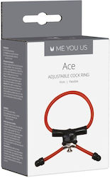 Me You Us Ace Adjustable Cock Ring Κόκκινο