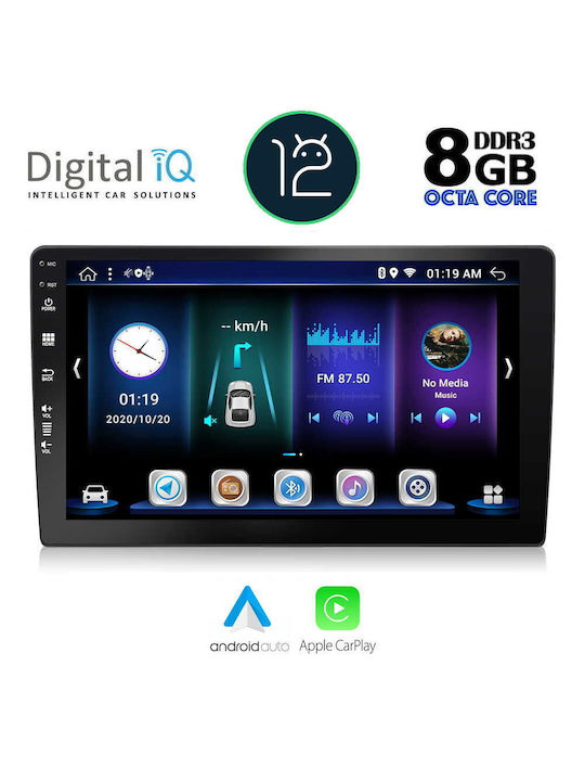 Digital IQ Car Audio System for Renault Twingo 2011-2016 (Bluetooth/USB/AUX/WiFi/GPS/Apple-Carplay/CD) with Touch Screen 9"