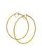 Earrings Gold hoops 14K (ΣKO01833)