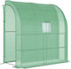 Outsunny Wall Θερμοκήπιο με Ράφια 2x1x2.13m