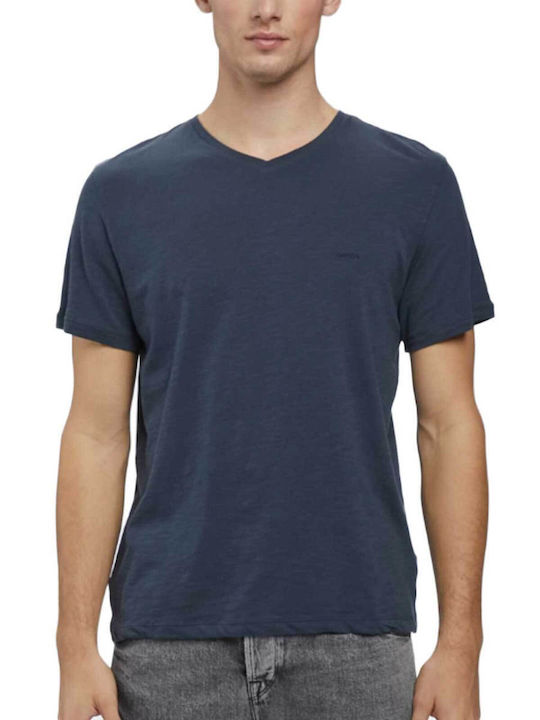 Gabba Ανδρικό T-shirt Navy Μπλε Μονόχρωμο