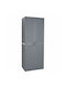 Double-leaf Polypropylene Outdoor Storage Cabinet with 4 Shelves 65x45x172 cm