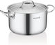 Korkmaz Proline Gastro Stainless Sauce Pan with...