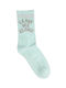 ME-WE Women's Patterned Socks Aqua